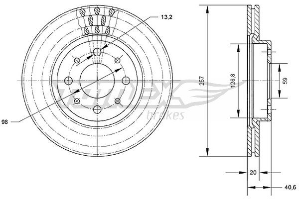TOMEX Brakes Bremsscheibe